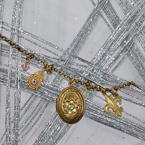 Liz Palacios charm necklace with locket